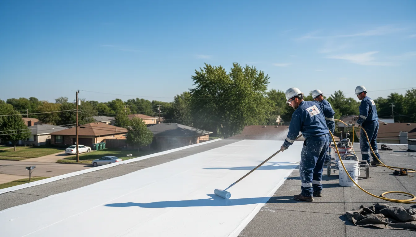 Commercial roof coating in Menomonee Falls, WI near me